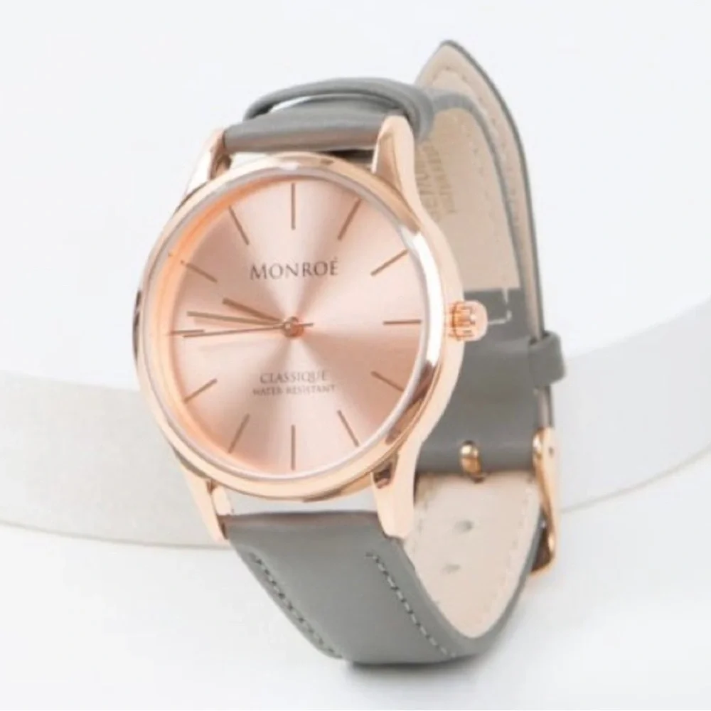 NWT Monroe Classique Watch in Sunburst Solerose